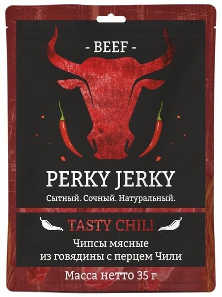 Чипсы "PERKY JERKY" из говядина с перцем чили