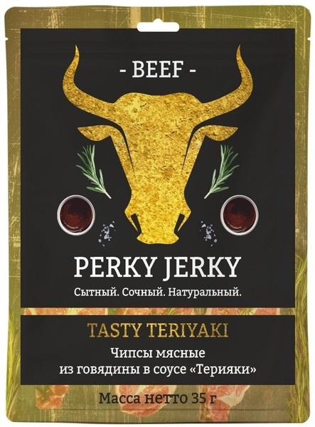 Чипсы "PERKY JERKY" из говядина с соусом "Терияки"