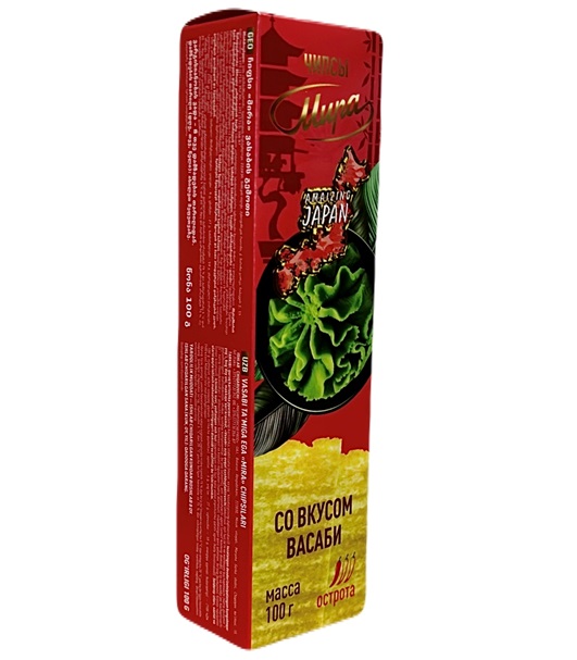 Чипсы "МИРА" со вкусом Васаби 100 гр.