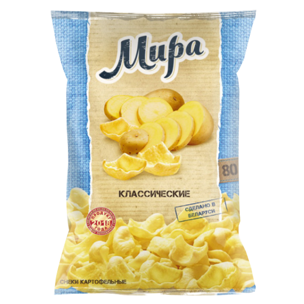 Снеки "МИРА" классические 80 гр.